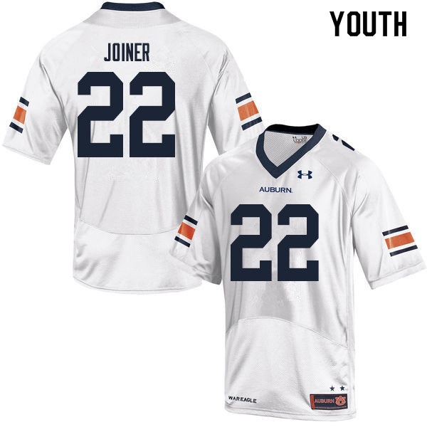 Youth #22 Harold Joiner Auburn Tigers College Football Jerseys Sale-White
